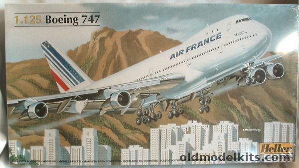 Heller 1/125 Boeing 747 Air France, 80459 plastic model kit